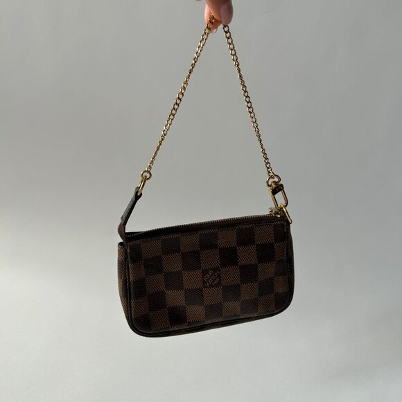 LOUIS VUITTON DAMIER EBENE MINI POCHETTE ACCESSOIRES - Picture 6 of 11